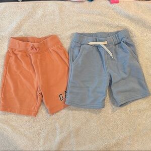 GAP Orange and Old Navy Blue boys 4/5T Shorts Set little boys kids